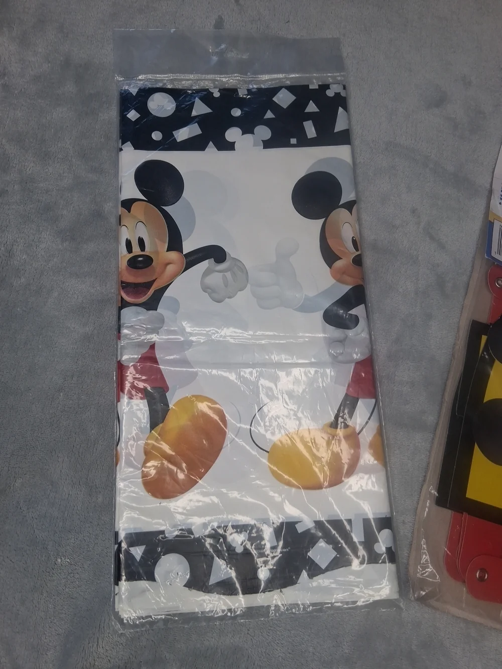 New Disney Junior Mickey Customizable Happy Birthday Banner & Tablecover Set